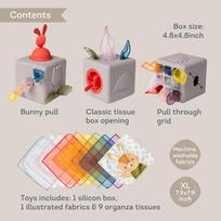 sensorinis - Taf Toys lavinamasis žaislas Pop Up Tissue Box, 13405 - 4 nuotrauka