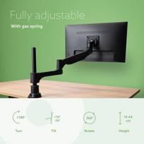 4 monitoriu stovas - MONITOR ACC ARM CAPARO SINGLE/RGOVLCA4SI R-GO TOOLS - 4 nuotrauka
