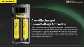 5v baterija usb - BATTERY CHARGER 2-SLOT/CI2 NITECORE - 8 nuotrauka
