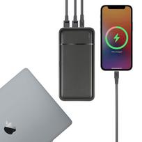 power bank 20000mah 22.5w - RIVACASE VA2102, 20000mAh, 22.5W, juodas - 6 nuotrauka