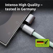 60w type c - CABLE USB-C TO USB-C 1.65M/LANYARD GREEN 7991007 INTENSO - 2 nuotrauka