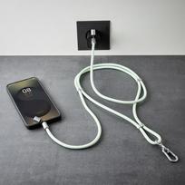 60w type c - CABLE USB-C TO USB-C 1.65M/LANYARD GREEN 7991007 INTENSO - 10 nuotrauka
