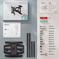 telefono stovas - TV SET ACC WALL MOUNT/40-75"/BLACK M6L-B ONKRON - 2 nuotrauka