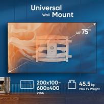 televizoriaus stovas laikiklsi tv stovas - TV SET ACC WALL MOUNT/40-75"/WHITE M6L-W ONKRON - 4 nuotrauka