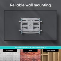 televizoriaus stovas laikiklsi tv stovas - TV SET ACC WALL MOUNT/40-75"/WHITE M6L-W ONKRON - 6 nuotrauka