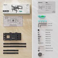 televizoriaus stovas laikiklsi tv stovas - TV SET ACC WALL MOUNT/40-75"/BLACK M7L-B ONKRON - 3 nuotrauka