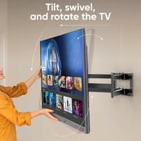 televizoriaus stovas laikiklsi tv stovas - TV SET ACC WALL MOUNT/42-110"/BLACK M8L-B ONKRON - 4 nuotrauka