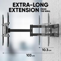 televizoriaus stovas laikiklsi tv stovas - TV SET ACC WALL MOUNT/42-110"/BLACK M8L-B ONKRON - 6 nuotrauka