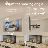 televizoriaus stovas laikiklsi tv stovas - TV SET ACC WALL MOUNT/42-110"/BLACK M8L-B ONKRON - 9 nuotrauka