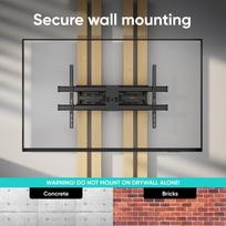 televizoriaus stovas laikiklsi tv stovas - TV SET ACC WALL MOUNT/42-120"/BLACK M10-B ONKRON - 8 nuotrauka