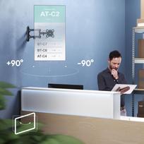 televizoriaus stovas laikiklsi tv stovas - TV SET ACC WALL MOUNT /10-35"/BLACK R4-B ONKRON - 3 nuotrauka