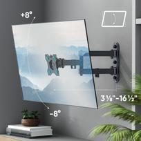 televizoriaus stovas laikiklsi tv stovas - TV SET ACC WALL MOUNT /10-35"/BLACK R4-B ONKRON - 5 nuotrauka