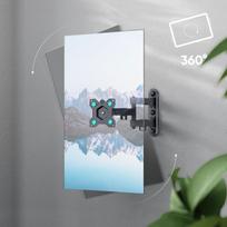 televizoriaus stovas laikiklsi tv stovas - TV SET ACC WALL MOUNT /10-35"/BLACK R4-B ONKRON - 6 nuotrauka