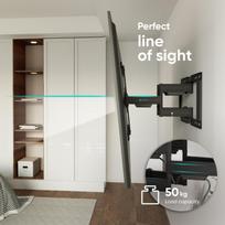 50 coliu televizoriai - TV SET ACC WALL MOUNT /32-90"/BLACK SM6L-B ONKRON - 7 nuotrauka