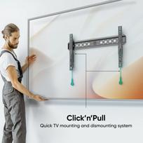 televizoriaus stovas laikiklsi tv stovas - TV SET ACC WALL MOUNT /43-85"/BLACK TM6-B ONKRON - 7 nuotrauka