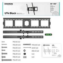 telefono stovas - TV SET ACC WALL MOUNT/55-100"/BLACK UT4-B ONKRON - 2 nuotrauka