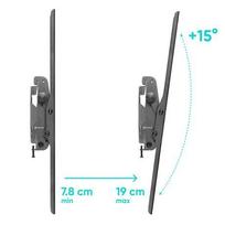telefono stovas - TV SET ACC WALL MOUNT/55-100"/BLACK UT4-B ONKRON - 5 nuotrauka