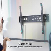 televizoriaus stovas laikiklsi tv stovas - TV SET ACC WALL MOUNT/60-110"/BLACK UT12-B ONKRON - 6 nuotrauka