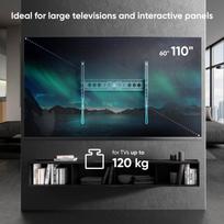 televizoriaus stovas laikiklsi tv stovas - TV SET ACC WALL MOUNT/60-110"/BLACK UT12-B ONKRON - 8 nuotrauka