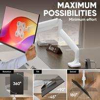 32 inch monitor - MONITOR ACC WALL MOUNT/13-32" WHITE G100-W ONKRON - 7 nuotrauka