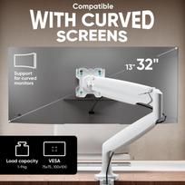 32 inch monitor - MONITOR ACC WALL MOUNT/13-32" WHITE G100-W ONKRON - 9 nuotrauka