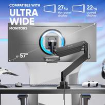 stalo monitoriaus laikiklis - MONITOR ACC WALL MOUNT/17-57" BLACK G130-B ONKRON - 2 nuotrauka