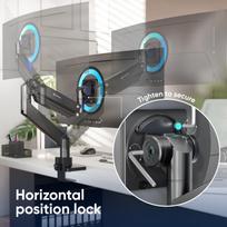 stalo monitoriaus laikiklis - MONITOR ACC WALL MOUNT/17-57" BLACK G130-B ONKRON - 5 nuotrauka