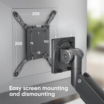 stalo monitoriaus laikiklis - MONITOR ACC WALL MOUNT/17-57" BLACK G130-B ONKRON - 7 nuotrauka