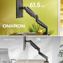2 monitoriu laikiklis - MONITOR ACC WALL MOUNT/13-32" BLACK G200-B ONKRON - 8 nuotrauka