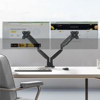 2 monitoriu laikiklis - MONITOR ACC WALL MOUNT/13-32" BLACK G200-B ONKRON - 12 nuotrauka