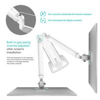 stalo monitoriaus laikiklis - MONITOR ACC WALL MOUNT/13-32" WHITE G200-W ONKRON - 7 nuotrauka