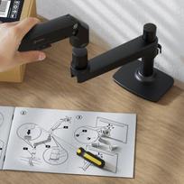 stalo monitoriaus laikiklis - MONITOR ACC WALL MOUNT/17-38" BLACK MS75-B ONKRON - 4 nuotrauka