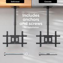 tv 32 - TV SET ACC CEILING MOUNT/32-80" BLACK N1L-B ONKRON - 4 nuotrauka