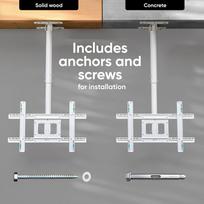 tv 32 - TV SET ACC CEILING MOUNT/32-80" WHITE N1L-W ONKRON - 3 nuotrauka