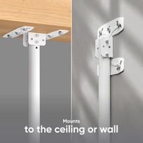 tv 32 - TV SET ACC CEILING MOUNT/32-80" WHITE N1L-W ONKRON - 5 nuotrauka