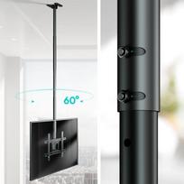 lubinis tv stovas - ONKRON N2L-B Lubinis televizoriaus laikiklis 32"-80", Juodas (Black) - 4 nuotrauka