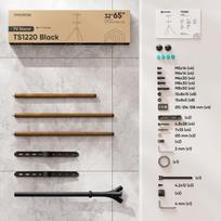 televizoriaus stovas laikiklsi tv stovas - TV SET ACC FLOOR STAND /32-65"/BLACK TS1220-B ONKRON - 2 nuotrauka