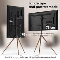 televizoriaus stovas laikiklsi tv stovas - TV SET ACC FLOOR STAND /32-65"/BLACK TS1220-B ONKRON - 6 nuotrauka