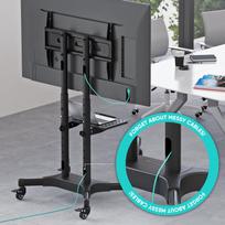 tv 32 - TV SET ACC MOBILE STAND/32-65"/BLACK TS1351-B ONKRON - 3 nuotrauka