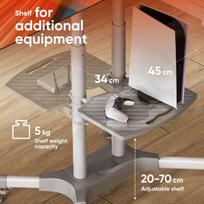 65 coliu televizorius - TV SET ACC MOBILE STAND/32-65"/WHITE TS1351-W ONKRON - 8 nuotrauka