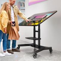 televizoriaus stovas laikiklsi tv stovas - TV SET ACC MOBILE STAND/50-83"/BLACK TS1380-B ONKRON - 3 nuotrauka