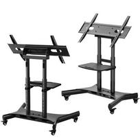televizoriaus stovas laikiklsi tv stovas - TV SET ACC MOBILE STAND/50-83"/BLACK TS1380-B ONKRON - 8 nuotrauka
