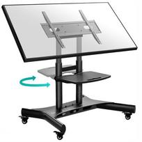 televizoriaus stovas laikiklsi tv stovas - TV SET ACC MOBILE STAND/50-83"/BLACK TS1380-B ONKRON - 9 nuotrauka