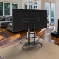 televizoriaus stovas laikiklsi tv stovas - TV SET ACC MOBILE STAND/50-83"/BLACK TS1380-B ONKRON - 12 nuotrauka