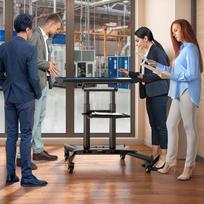 televizoriaus stovas laikiklsi tv stovas - TV SET ACC MOBILE STAND/50-83"/BLACK TS1380-B ONKRON - 17 nuotrauka
