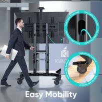 50 coliu televizoriai - TV SET ACC MOBILE STAND/50-86"/BLACK TS1881-B ONKRON - 4 nuotrauka