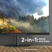 televizoriaus stovas laikiklsi tv stovas - TV SET ACC FLOOR STAND /30-60"/BLACK TS5060-B ONKRON - 4 nuotrauka