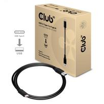 type c to usb 3.1 cable - USB kabelis Club 3D USB-A - USB-C 1 m juoda (CAC- 1523) - 2 nuotrauka