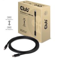 club3d displayport 1.4 hbr3 - Club 3D Mini DisplayPort Cable Black 2m - 5 nuotrauka