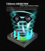 korpuso ventiliatorius - Xilence XPF120U.ARGB XF076 120mm Case Fan Black - 4 nuotrauka